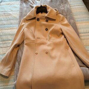 Kenneth Cole Camel Double-Breasted Trench Coat